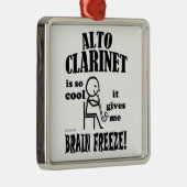 Alto Clarinet, Brain Freeze Silbernes Ornament (Rechts)