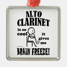 Alto Clarinet, Brain Freeze Silbernes Ornament