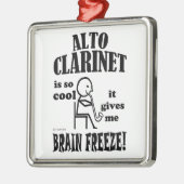 Alto Clarinet, Brain Freeze Silbernes Ornament (Links)