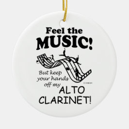 Alto Clarinet Feel Die Musik Keramikornament
