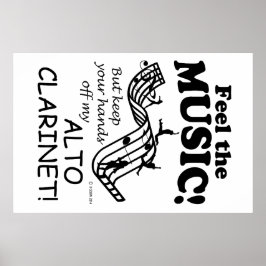 Alto Clarinet Feel Die Musik Poster