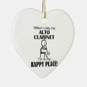 Alto Clarinet Happy Place Keramik Ornament (Rechts)