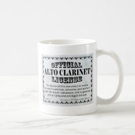 Alto Clarinet License Kaffeetasse