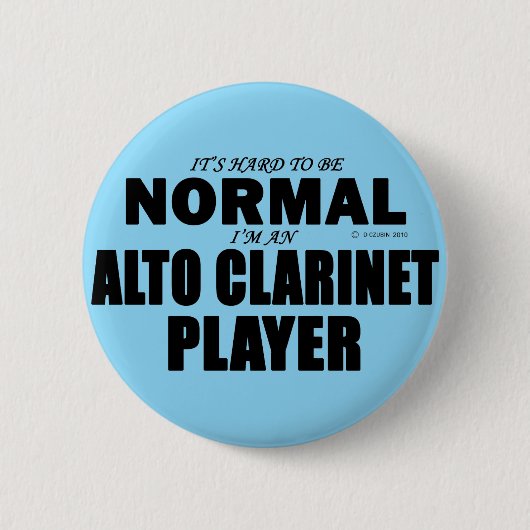 Alto Clarinet Player Button (Vorderseite)