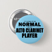 Alto Clarinet Player Button (Vorne & Hinten)