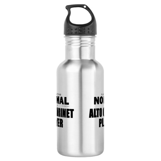 Alto Clarinet Player Edelstahlflasche (Rückseite)