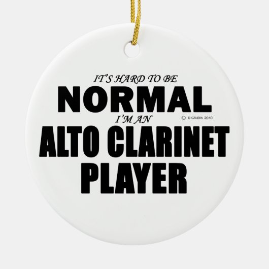 Alto Clarinet Player Keramikornament (Vorne)