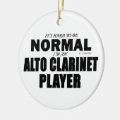 Alto Clarinet Player Keramikornament (Links)