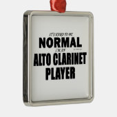 Alto Clarinet Player Ornament Aus Metall (Rechts)