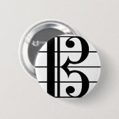 Alto Clef Button (Vorne & Hinten)