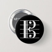 Alto Clef Button (Vorne & Hinten)