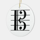 Alto Clef für Mitarbeiter Keramik Ornament (Links)