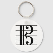 Alto Clef für Mitarbeiter Schlüsselanhänger (Vorderseite)