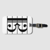 Alto Clef Gepäckanhänger (Vorderseite (Horizontal))