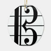Alto Clef Keramik Ornament (Links)
