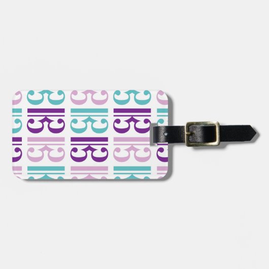 Alto Clef Pattern Gepäckanhänger (Vorderseite horizontal)