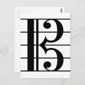 Alto Clef Postkarte (Vorne/Hinten)
