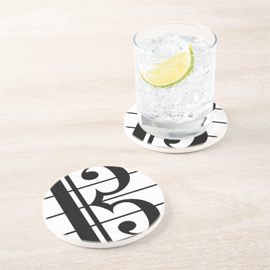 Alto Clef Sandstein Untersetzer (Seite)