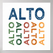 Alto Colorful Poster (Vorne)