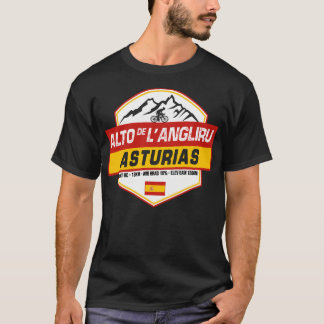 Alto De L'Angliru Cycling Spanien T-Shirt