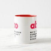Alto-Geschenk-Tasse, lustiges Alto-Geschenk, Chorg Zweifarbige Tasse (Mittel)
