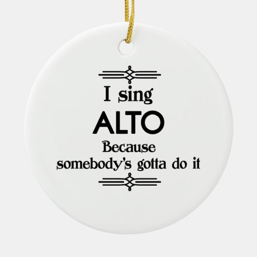 Alto - Gotta Funny Music Keramik Ornament (Vorne)