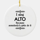Alto - Gotta Funny Music Keramik Ornament (Hinten)