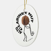 Alto Klarinette Nut! Keramik Ornament (Links)
