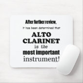 Alto Klarinette wichtigstes Instrument Mousepad (Mit Mouse)