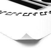 Alto oder Tenor Clef Musiknote Design C Clef Fotodruck (Ecke)