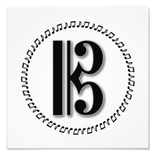 Alto oder Tenor Clef Musiknote Design C Clef Fotodruck
