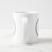 Alto oder Tenor Clef Musiknote Design C Clef Jumbo-Tasse (Rückseite)