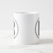 Alto oder Tenor Clef Musiknote Design C Clef Jumbo-Tasse (Vorderseite)