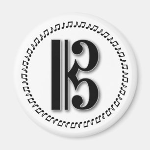 Alto oder Tenor Clef Musiknote Design C Clef Magnet