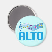 Alto Singer Chorgeschenk Magnet (Vorderseite/Rückseite)