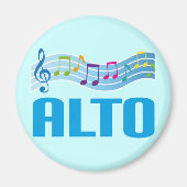 Alto Singer Chorgeschenk Magnet (Vorne)