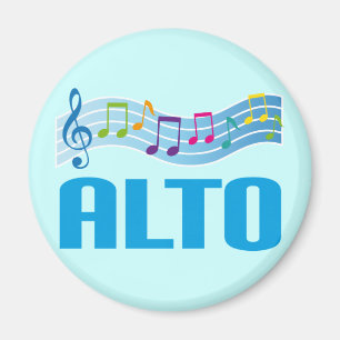 Alto Singer Chorgeschenk Magnet