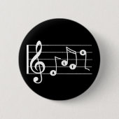 Alto Singer Musical Button (schwarz) (Vorderseite)