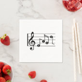 Alto Singer Musical Cocktail Napkin Serviette (Beispiel)