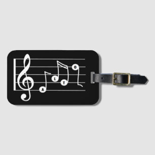 Alto Singer Musical Luggage Tag (Schwarz) Gepäckanhänger