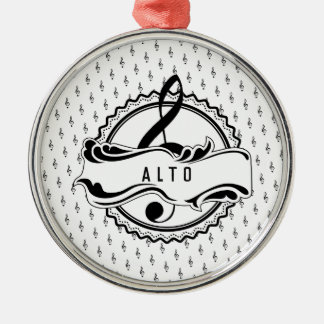 Alto Singer Musical Note Ornament