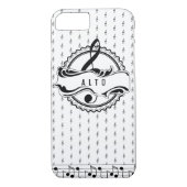 Alto Singer Musical Note Phone Case (Rückseite)