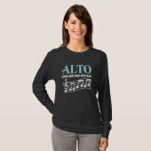 Alto Singer Vocal Range Vocalist Stimme Gesang Cho T-Shirt (Vorne ganz)