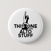 Alto Stuff - Funny Alto Music Button (Vorderseite)