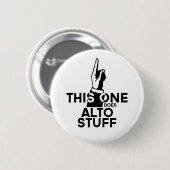 Alto Stuff - Funny Alto Music Button (Vorne & Hinten)