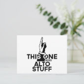 Alto Stuff - Funny Alto Music Postkarte (Stehend Vorderseite)