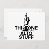 Alto Stuff - Funny Alto Music Postkarte (Vorne/Hinten)
