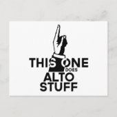 Alto Stuff - Funny Alto Music Postkarte (Vorderseite)