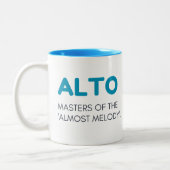 Alto-Tasse, Alto-Geschenkskost Tasse, Alto-Geschen Zweifarbige Tasse (Links)