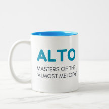 Alto-Tasse, Alto-Geschenkskost Tasse, Alto-Geschen